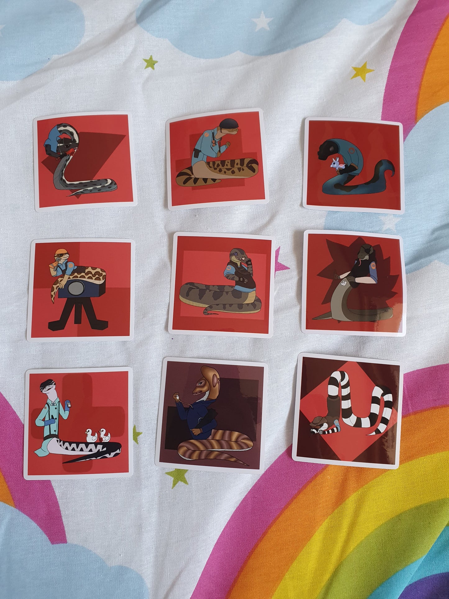 Team Fortress 2 Snake Stickers