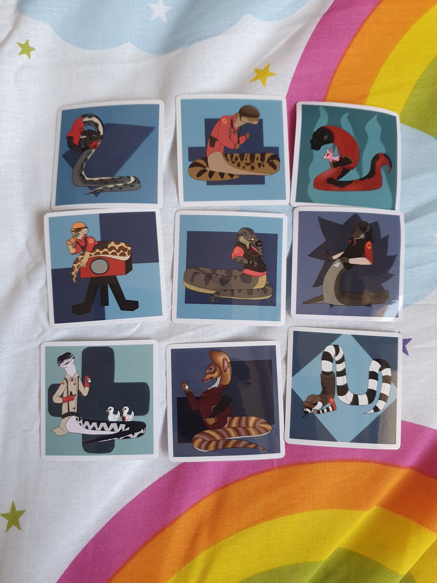 Team Fortress 2 Snake Stickers